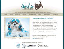 Tablet Screenshot of goochiepoochiesparesort.com